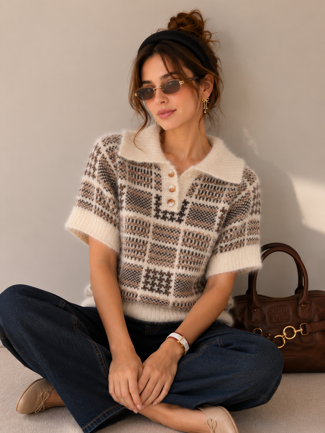 Plush Polo Sweater