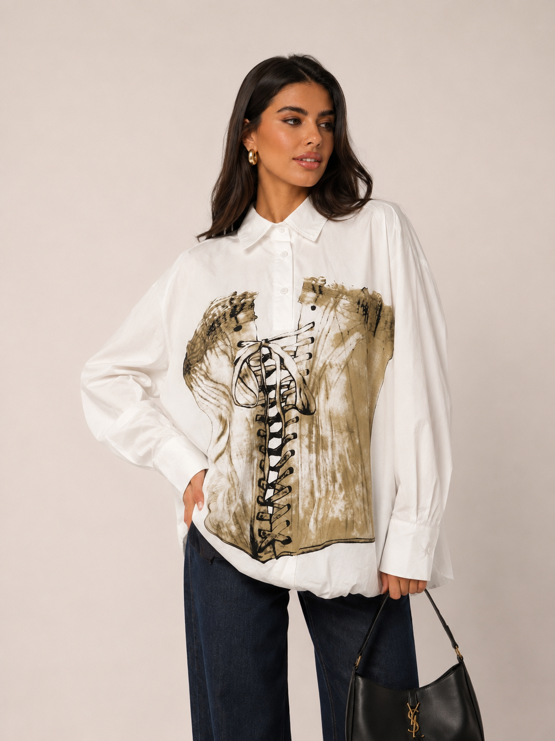 Oversized Printed Shirt