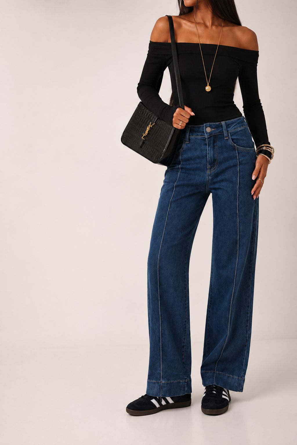 Flared Denim Jeans