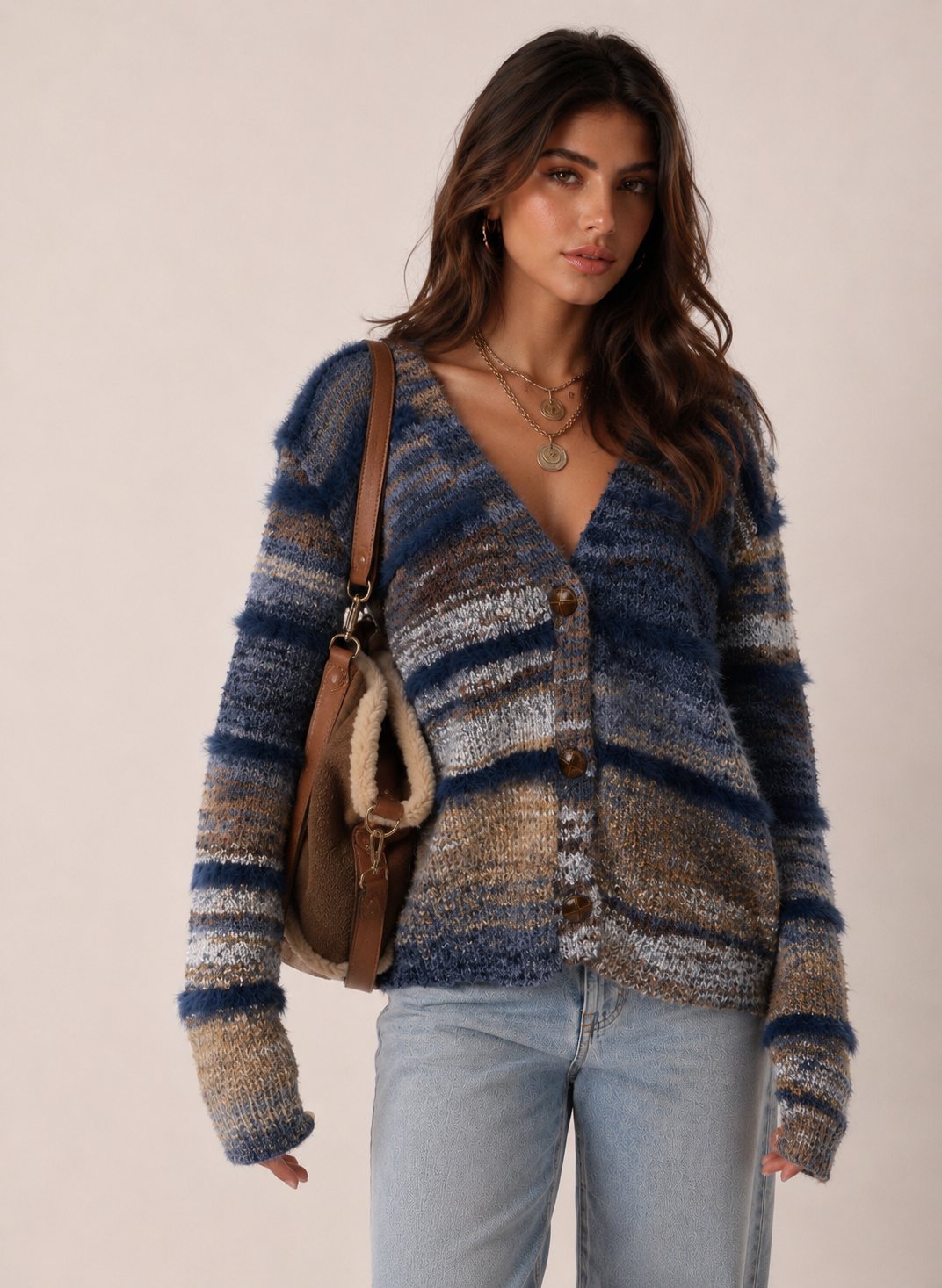 V‑Neck Cardigan