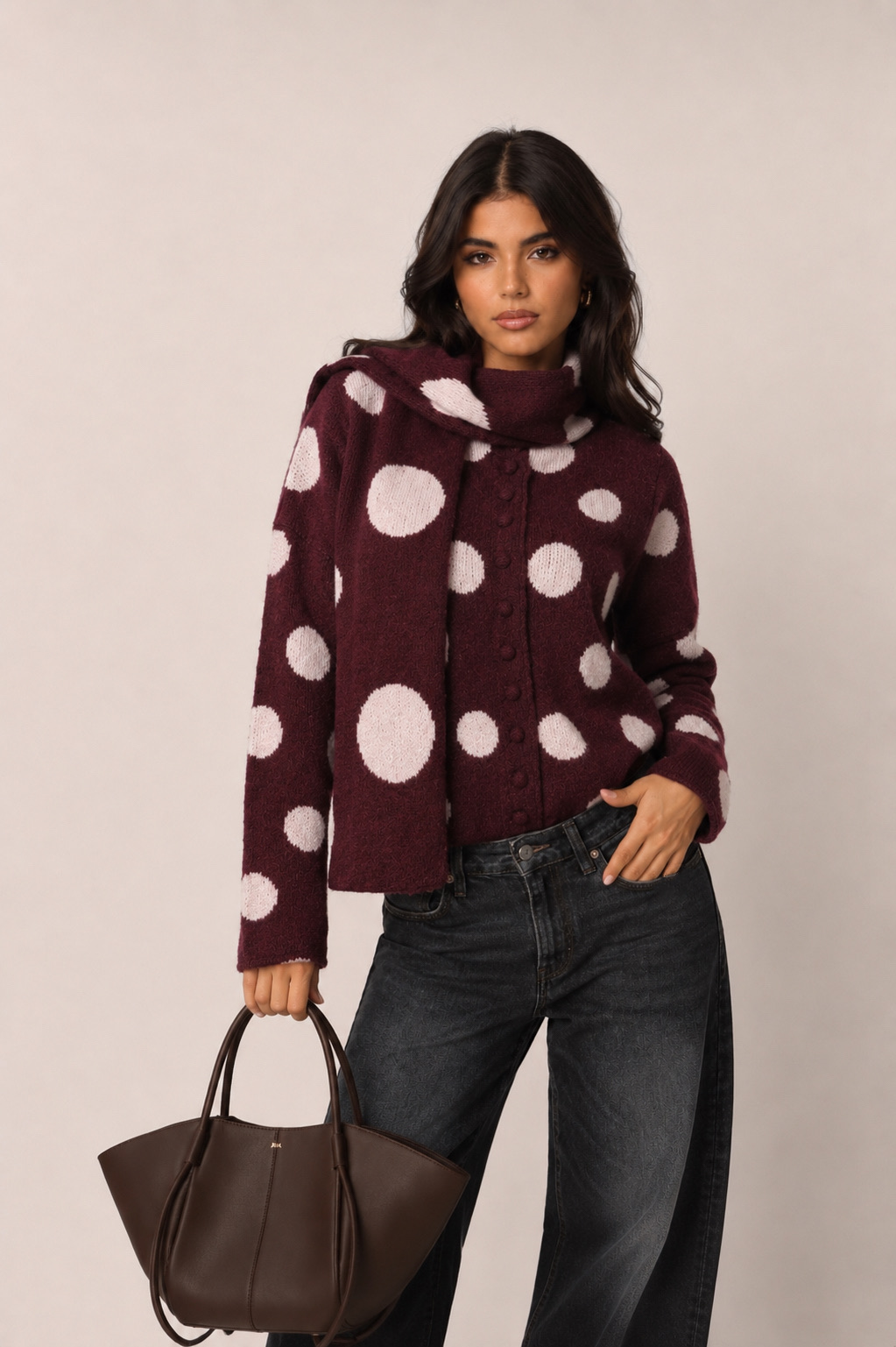 Polka-Dot Cardigan