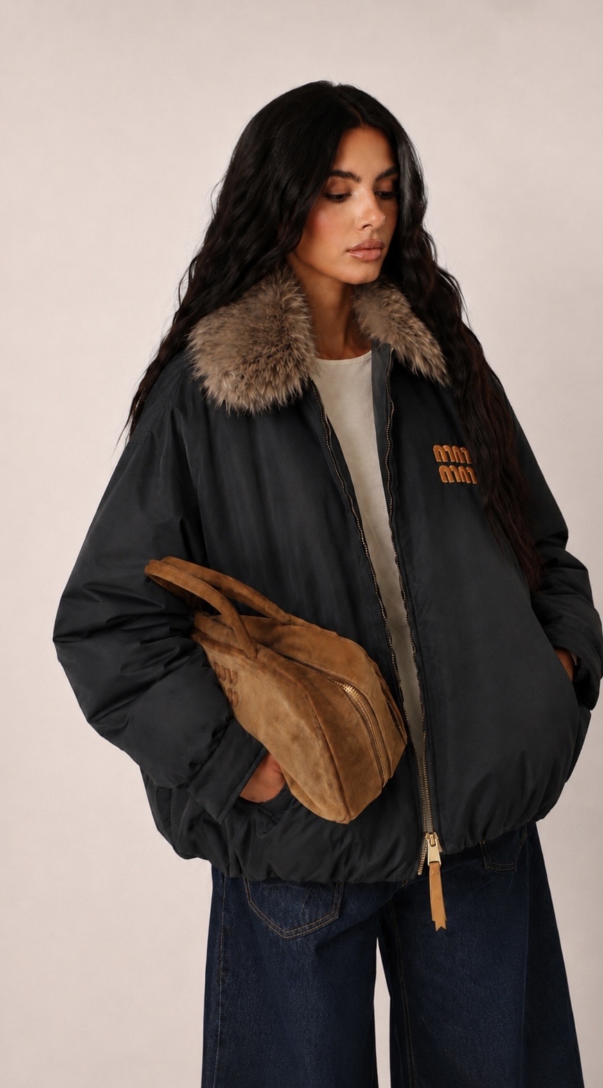 Oversize Jacket with Collar