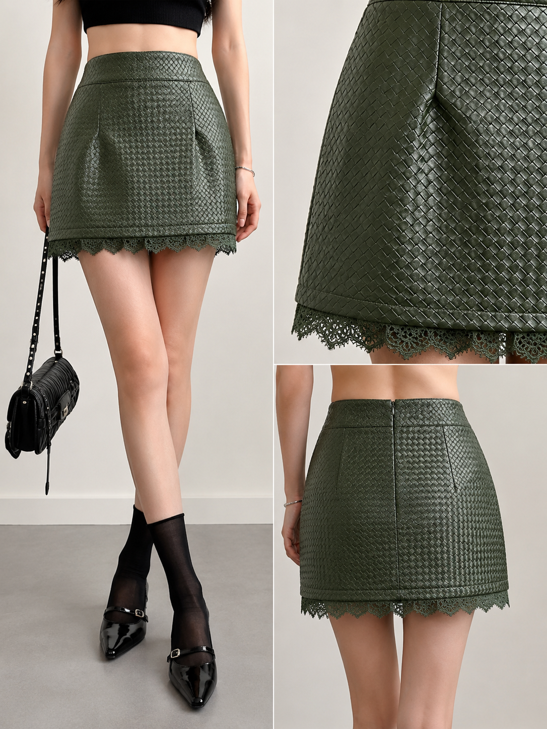 Fitted Mini Pencil Skirt