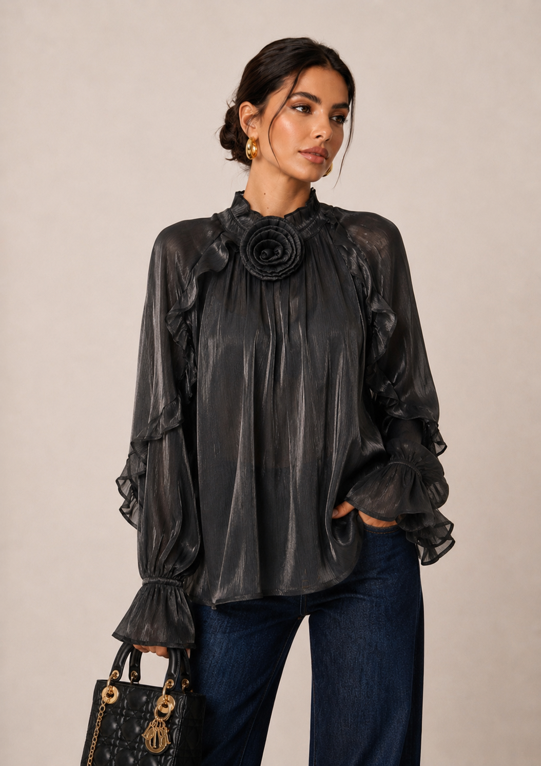 Relaxed Ruffle Blouse