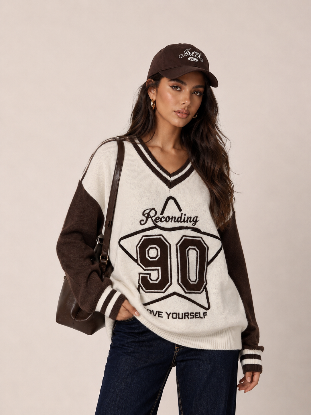 Oversized V-neck Sweater