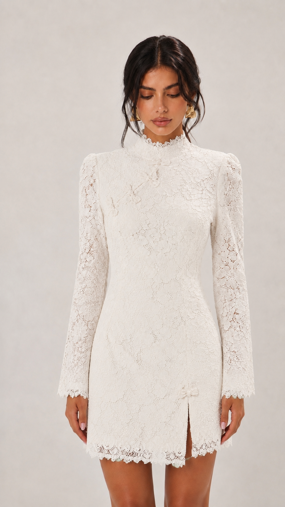 Lace Pencil Mini Dress