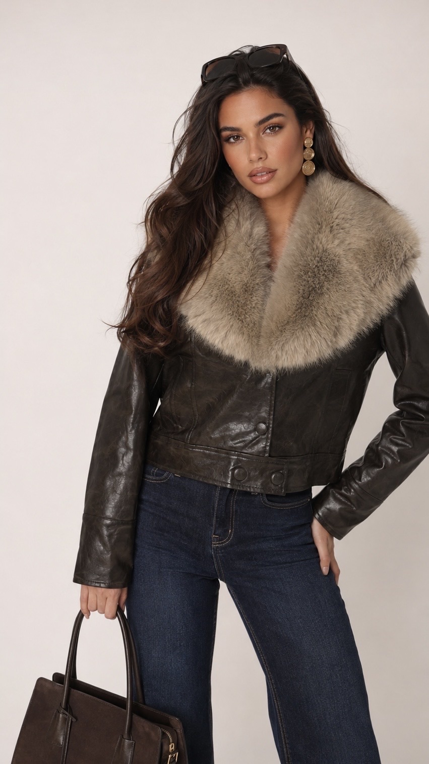 Tailored Fitted Jacket with Collar