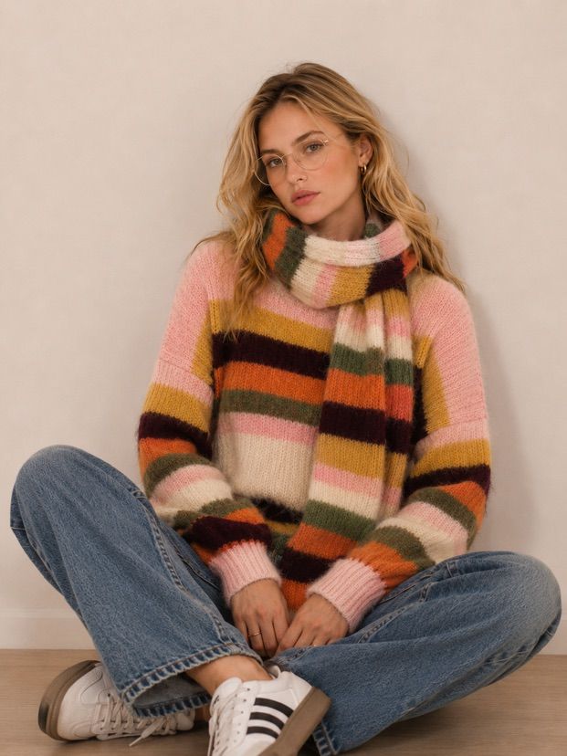 Oversize Set with Scarf