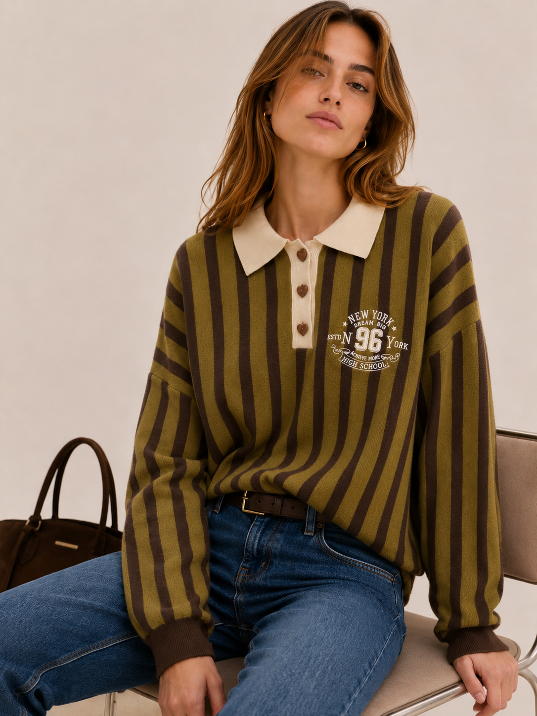 Relaxed Polo Sweater
