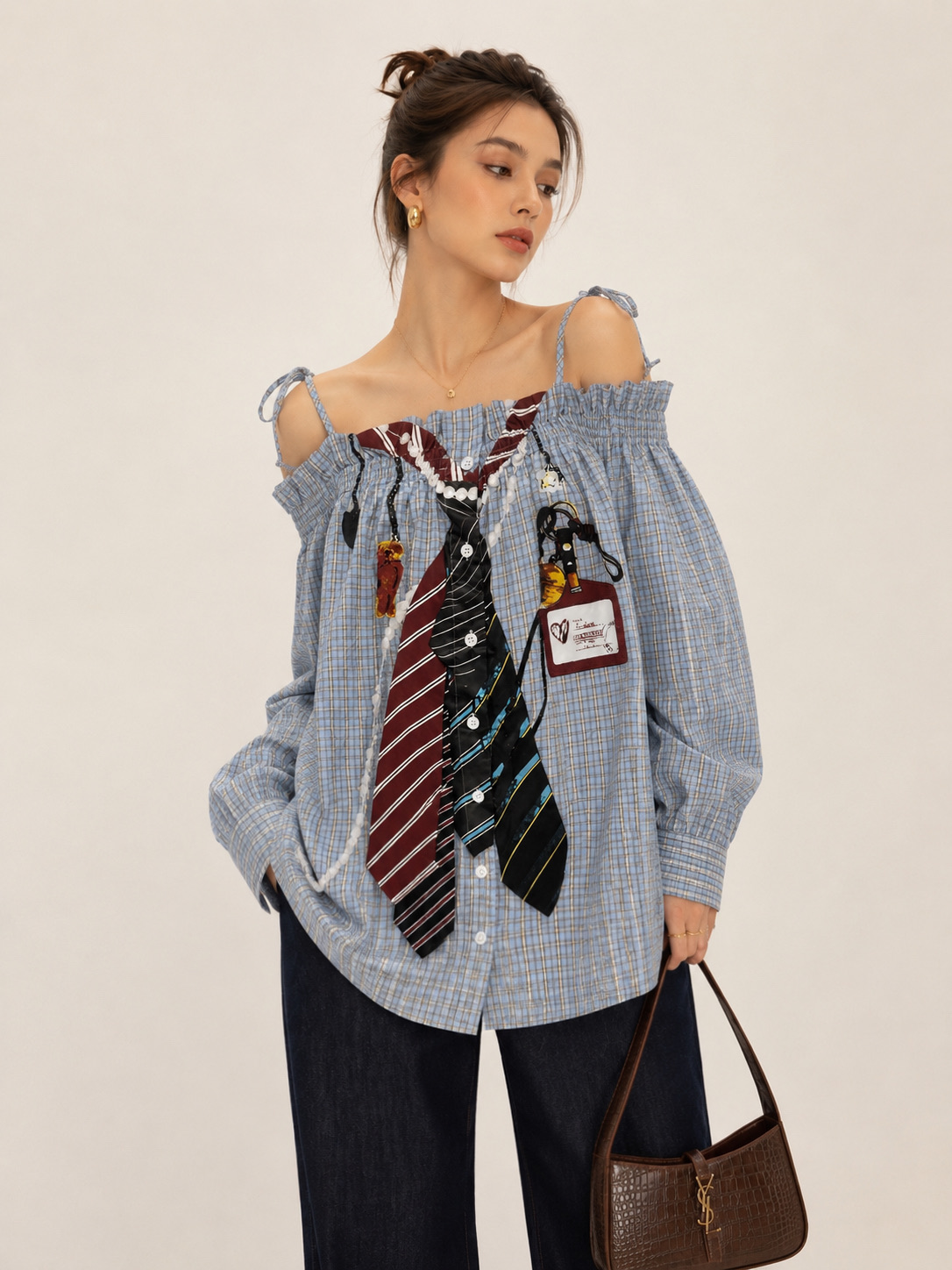 Oversized Off‑Shoulder Shirt
