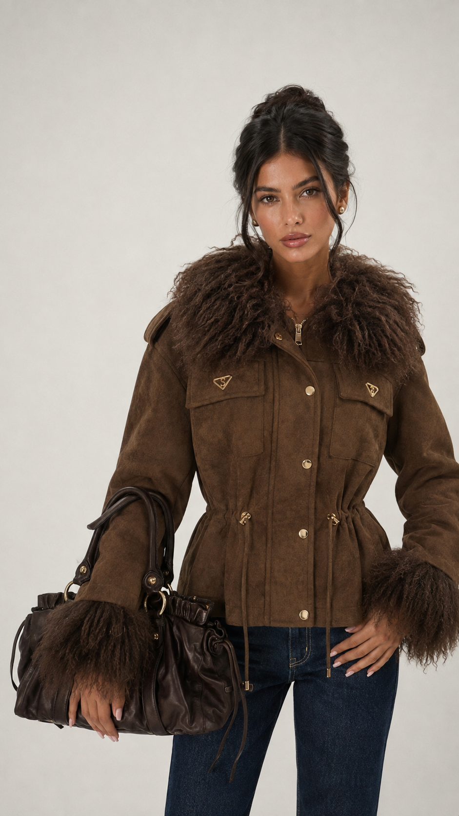 Fitted Jacket with Collar
