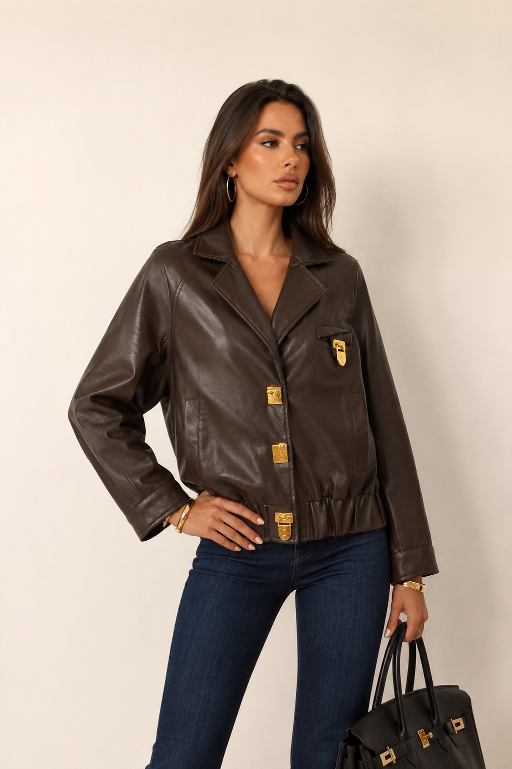 Boxy Jacket with Collar