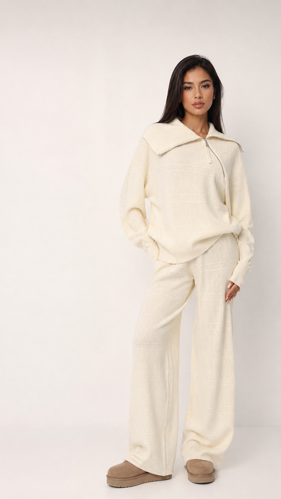 Wide‑Cut Knit Set