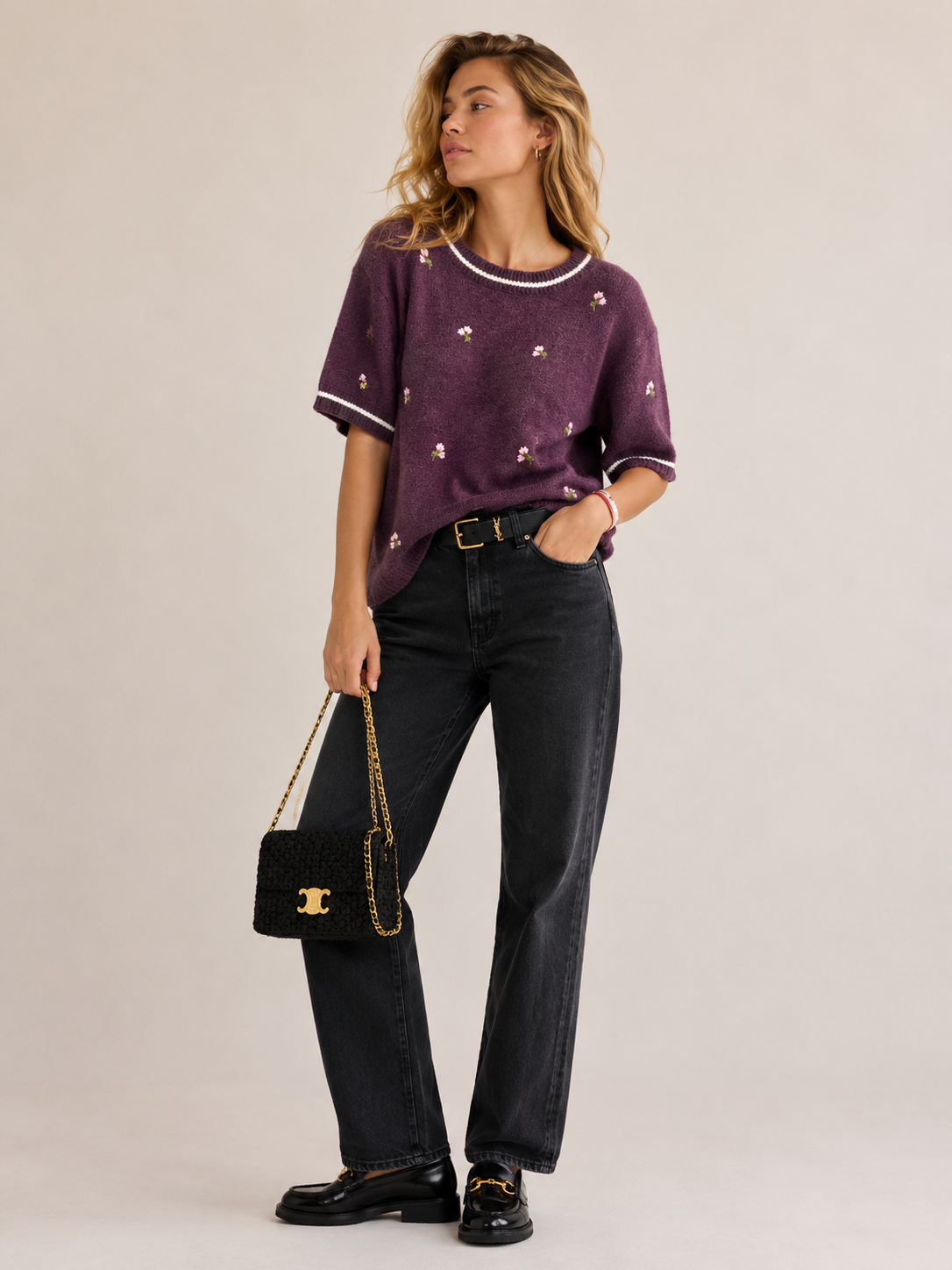 Relaxed Cropped Sweater