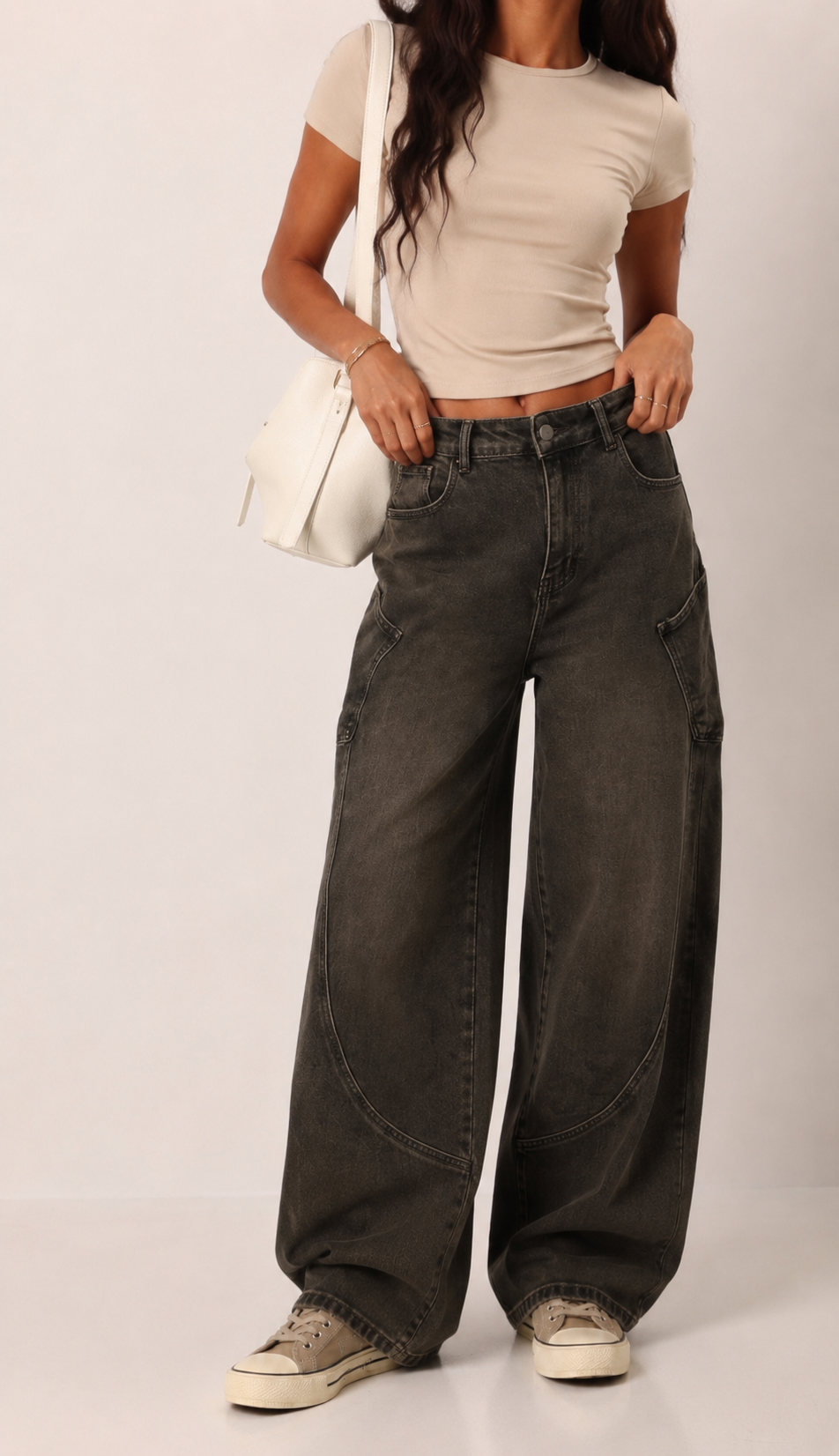 High-Waist Wide-Leg Jeans