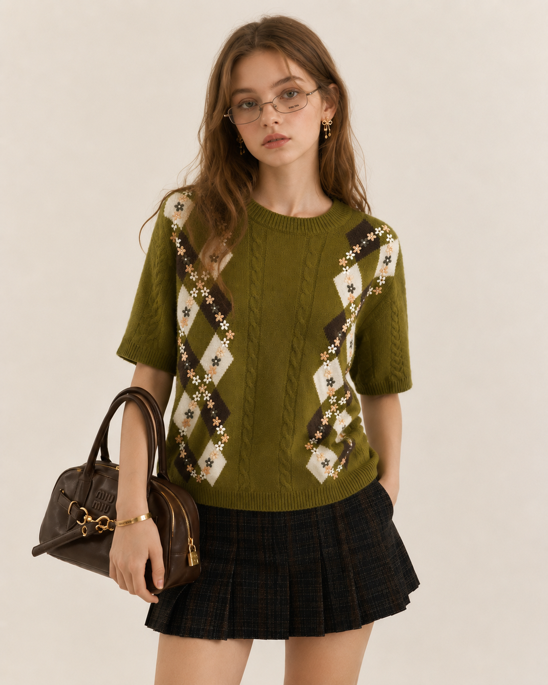 Preppy Diamond Sweater