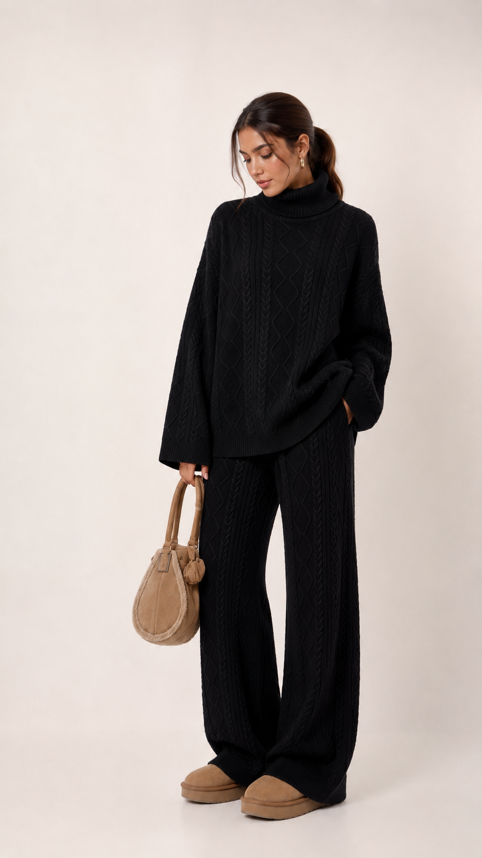 Relaxed Set with Turtleneck