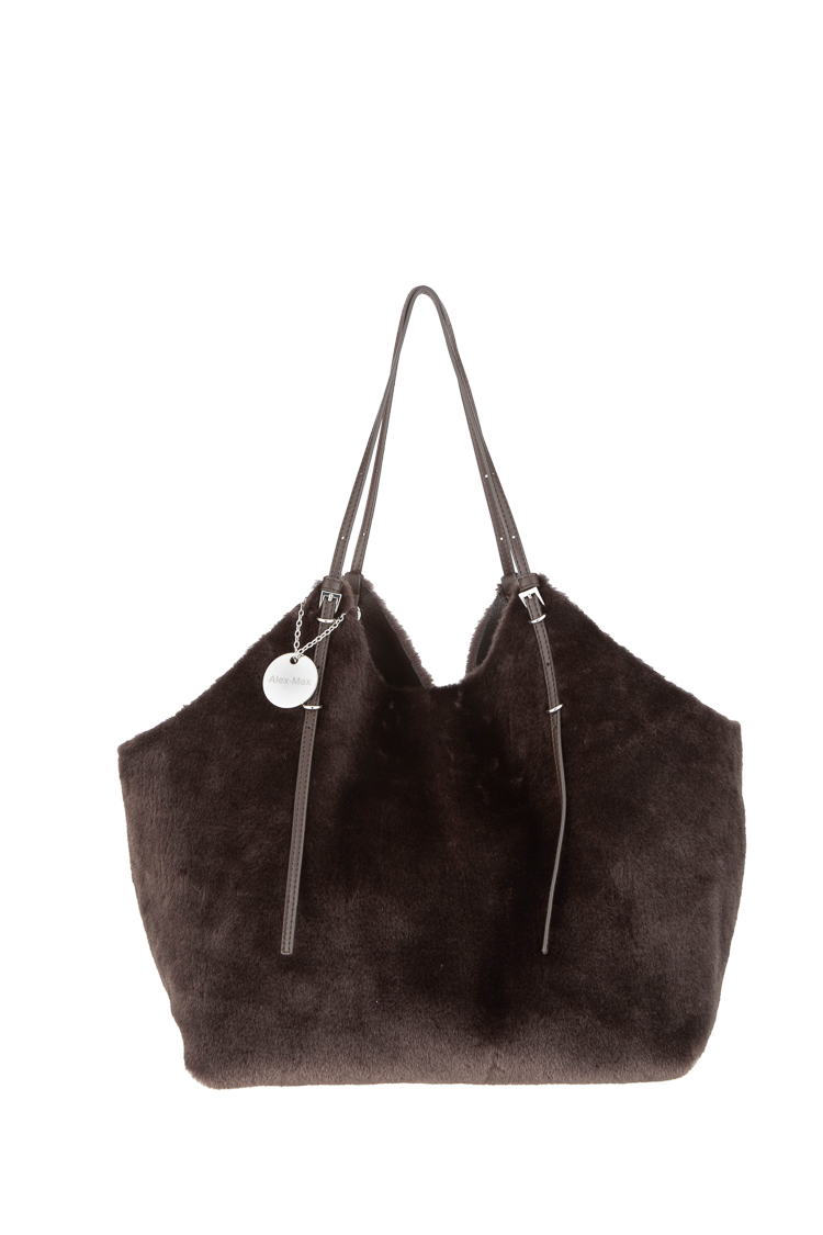 Faux-Fur Shopper Tote