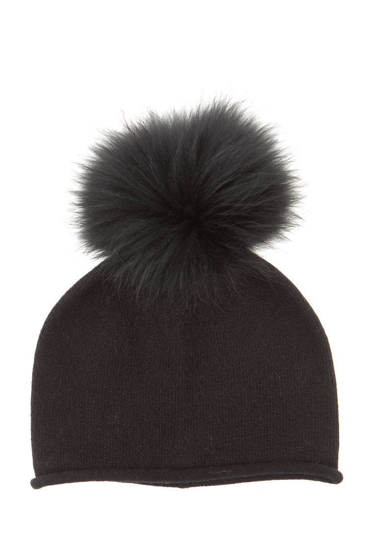 Pompon Beanie Hat