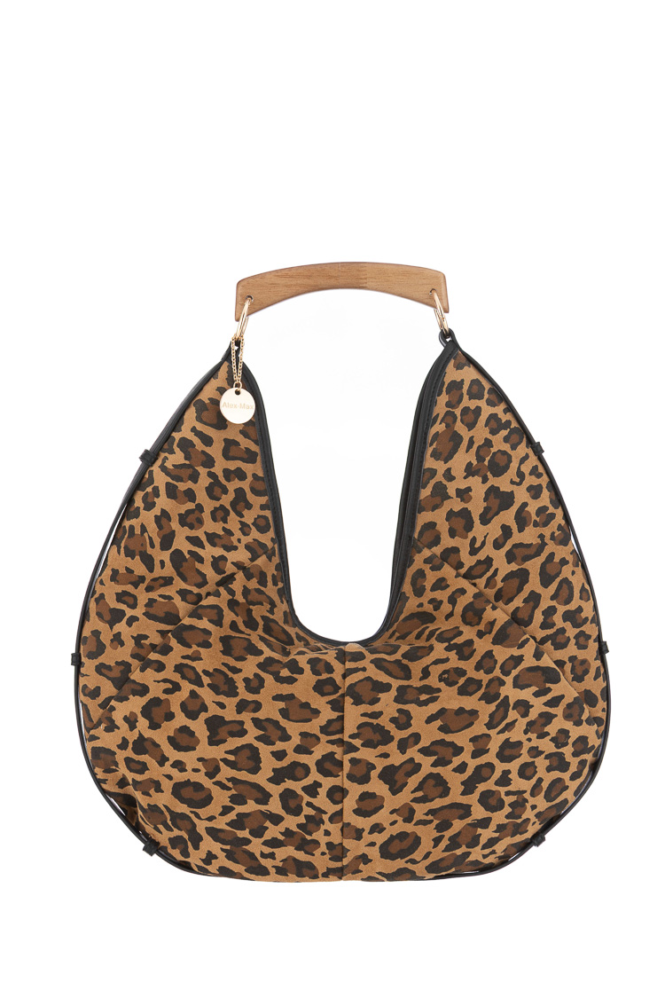 Leopard-Print Hobo Bag