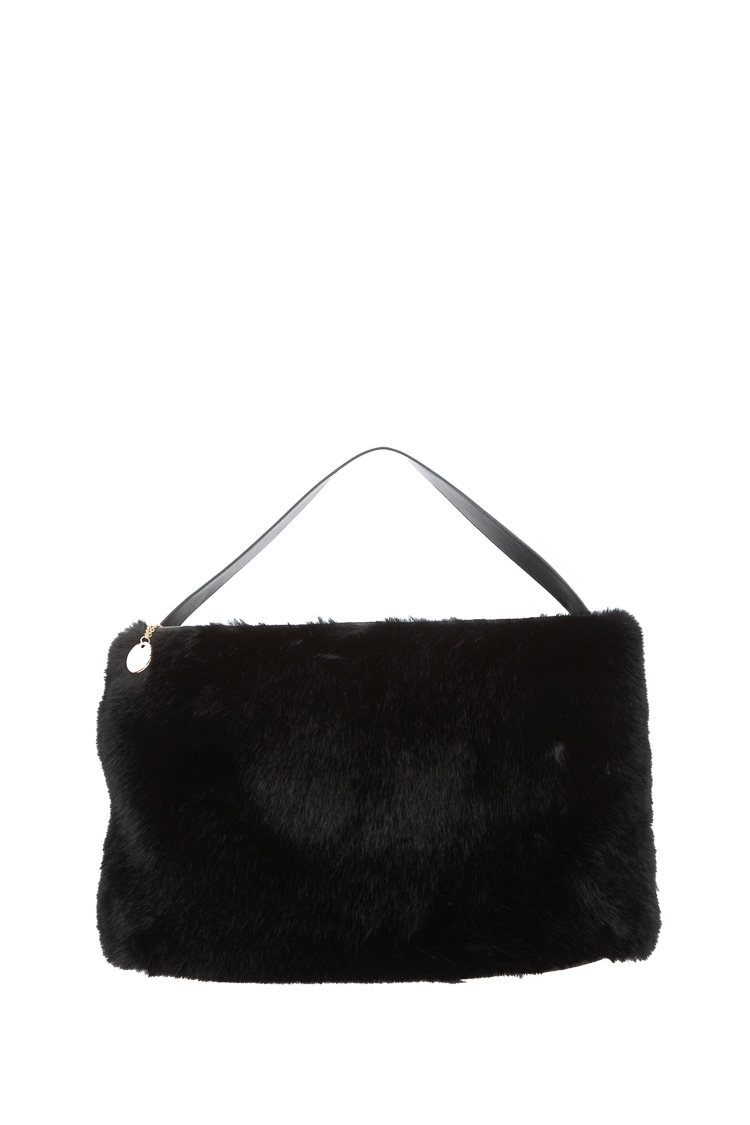 Faux-Fur Shoulder Bag