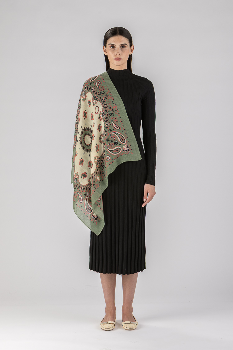 Paisley Square Scarf