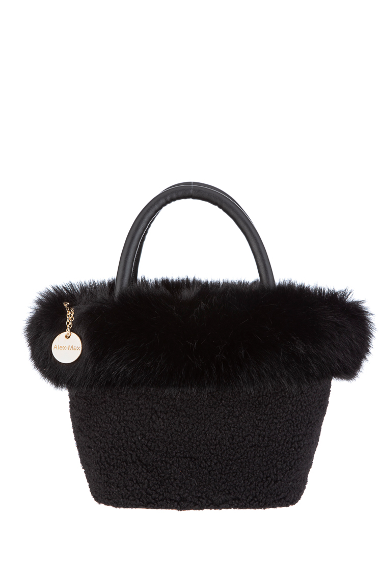 Teddy Shopper Bag with Decorative Buttons
