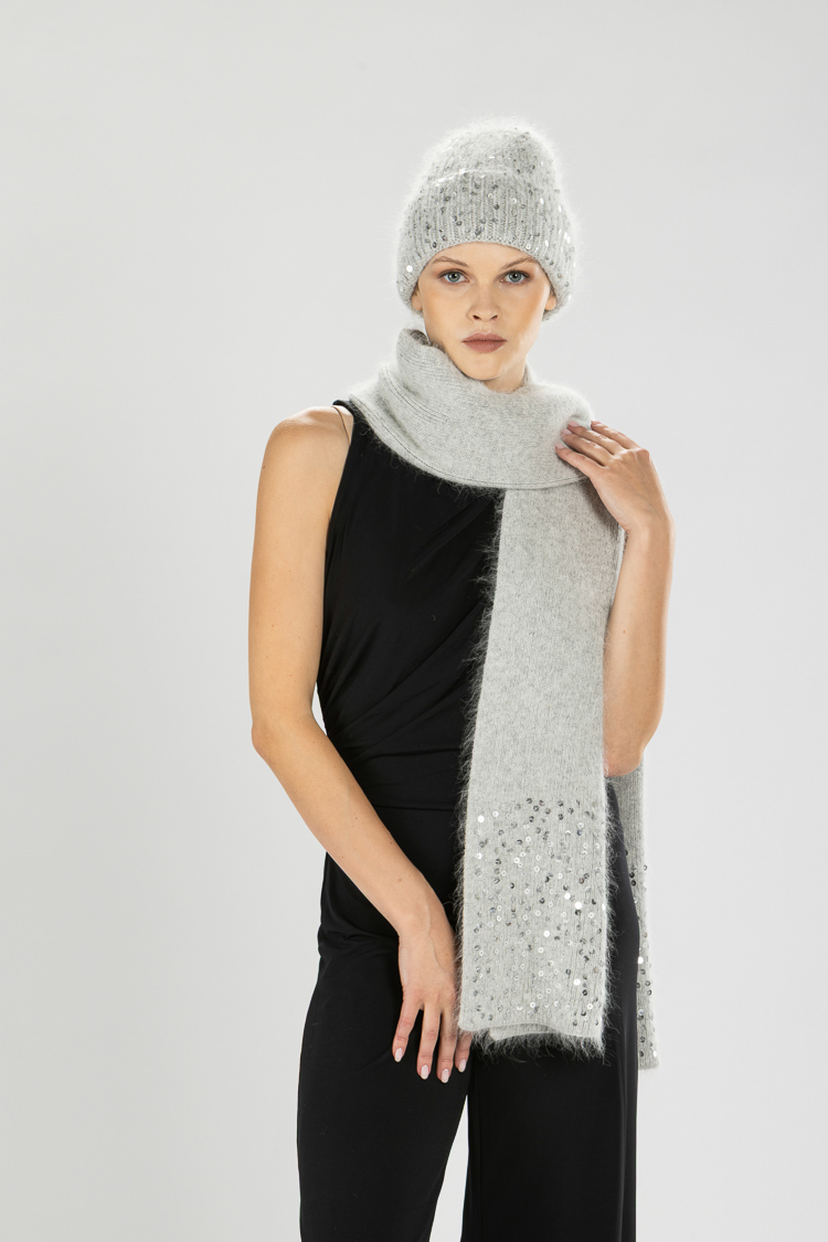 Sequin Knit Scarf