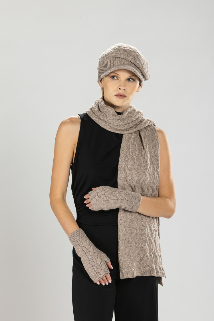 Braided Scarf with Sequins
