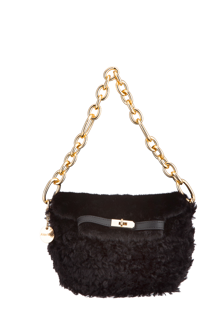Faux Fur Chain Bag