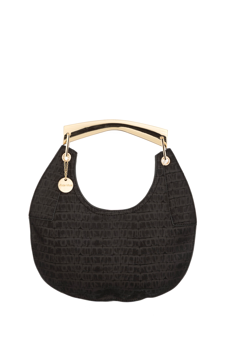 Embossed Leather Box Bag
