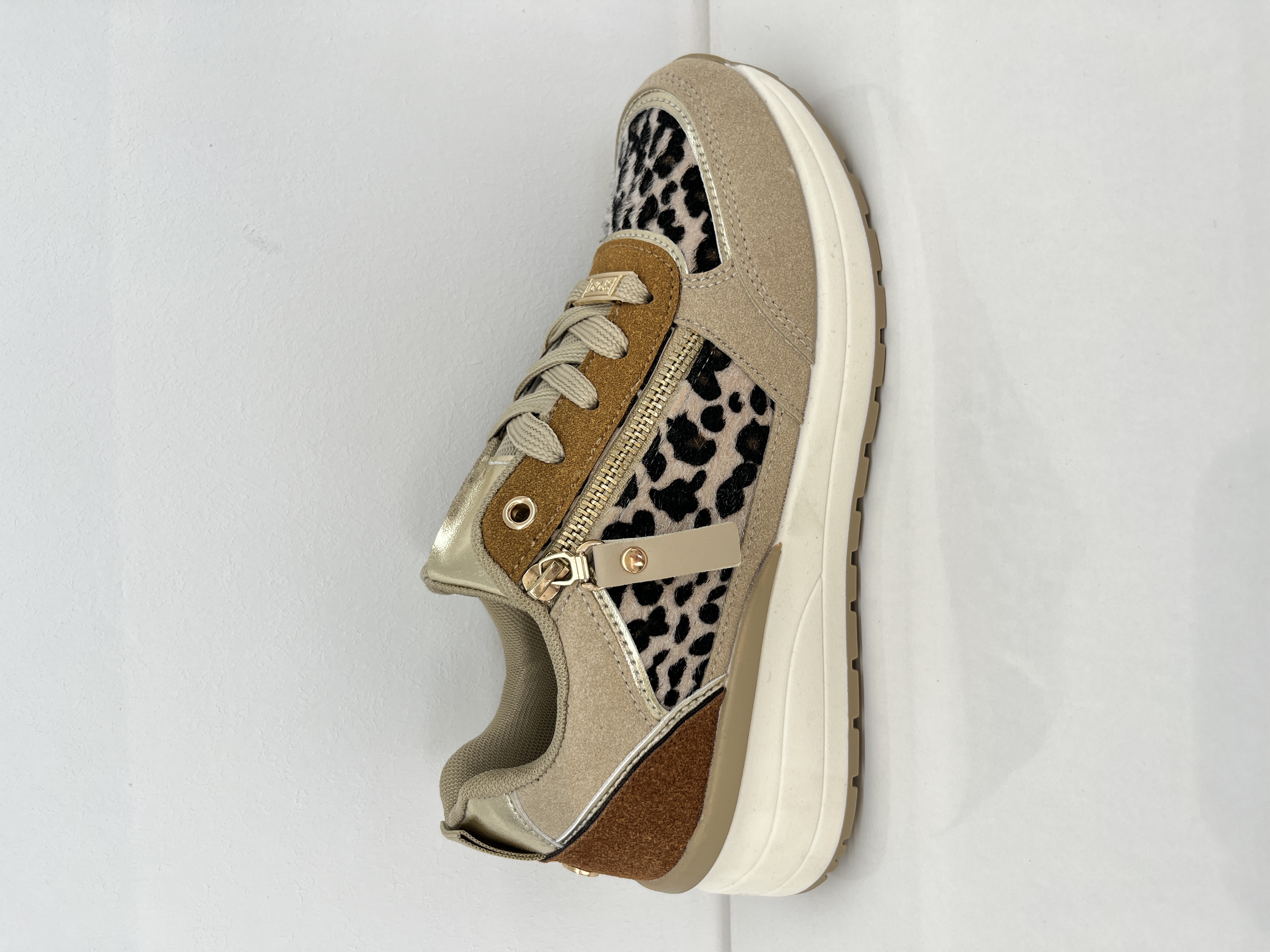 Platform Sneakers with Decorative Buttons