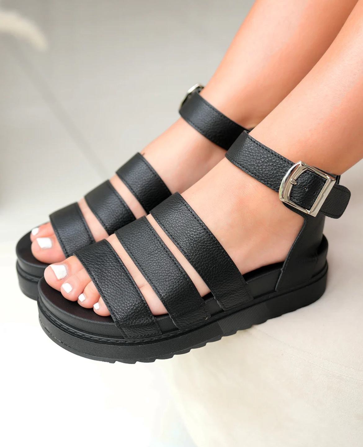 Platform Sandals with Straps