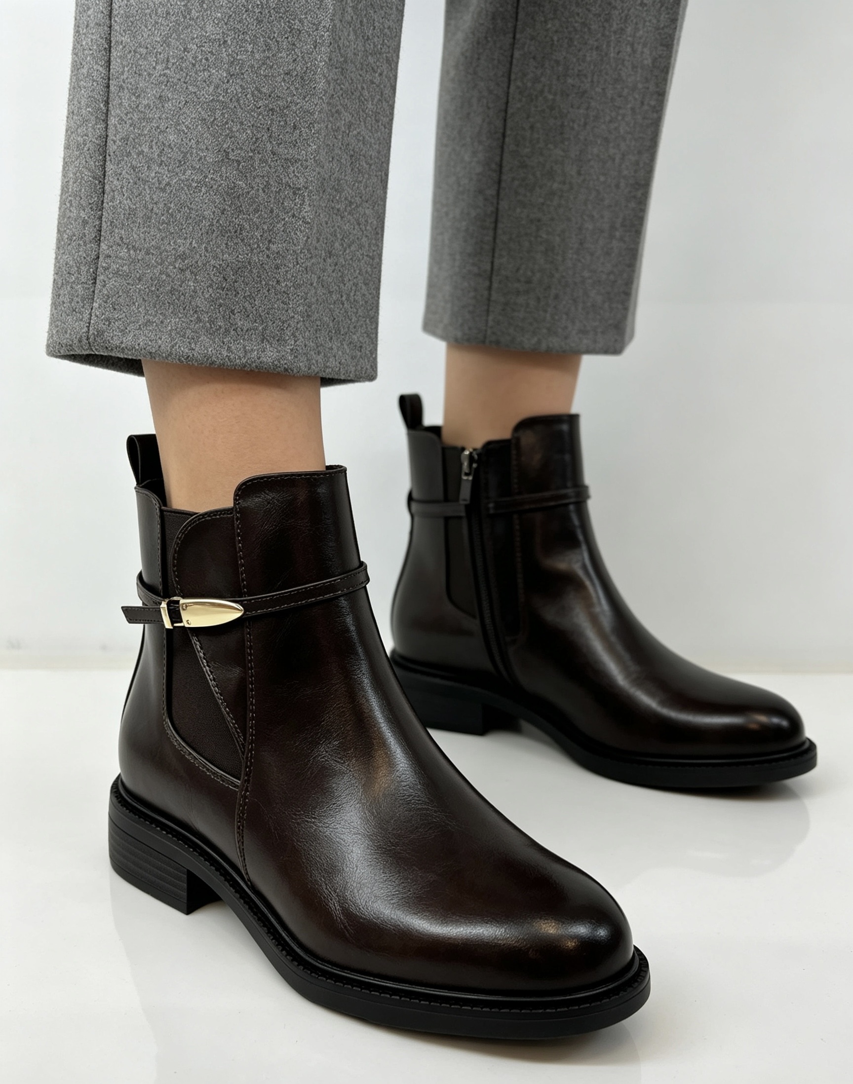 Chelsea Boots with Buckle