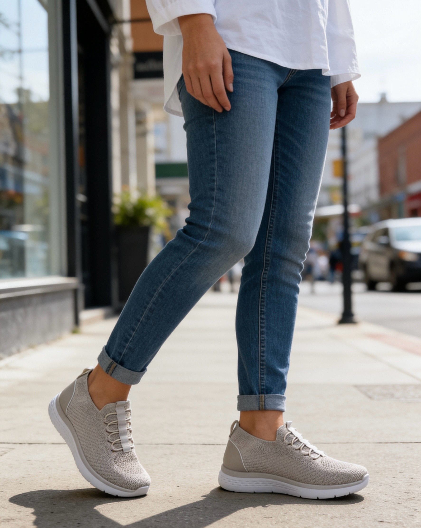 Stretch-Knit Sneakers
