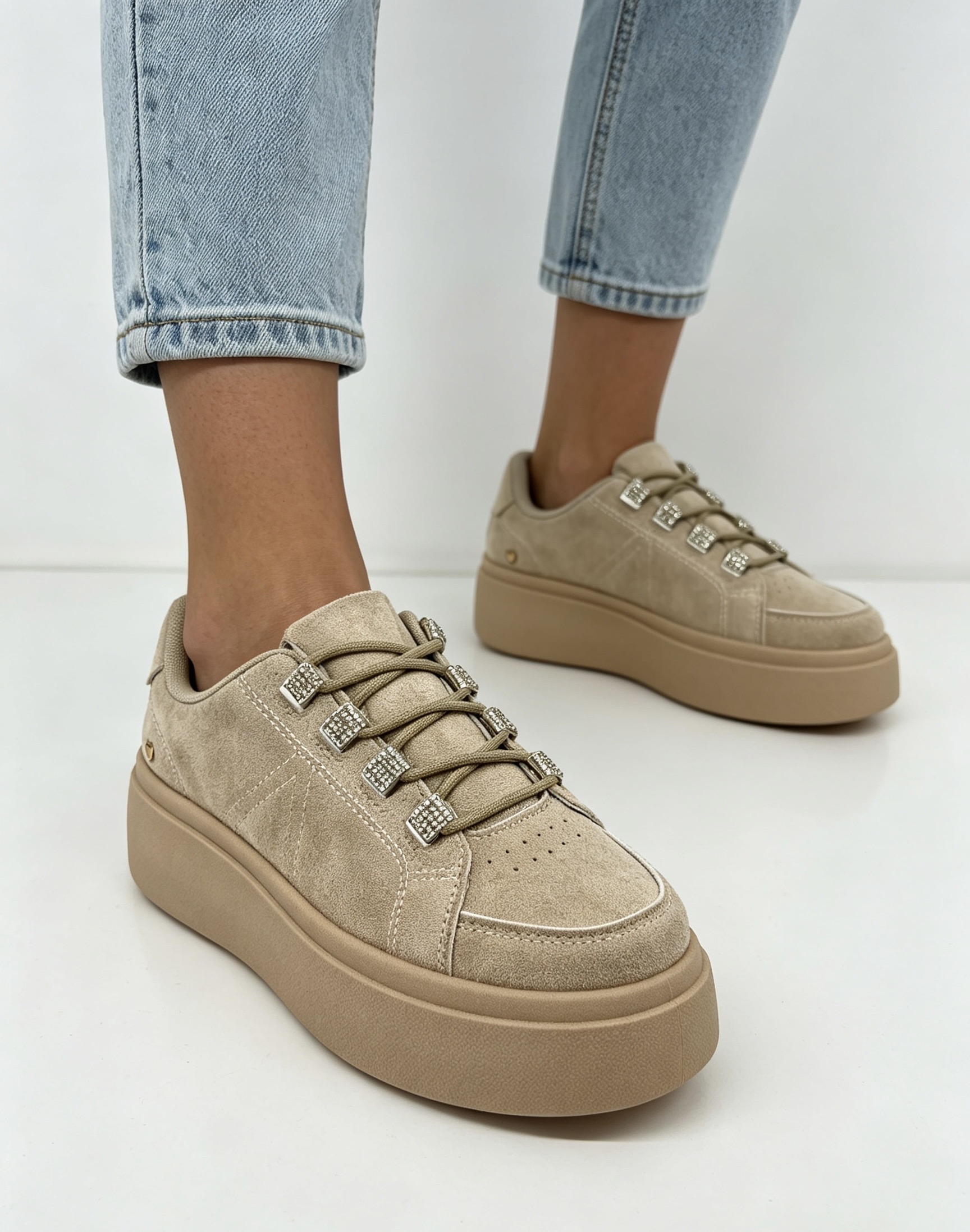 Platform Stud Sneakers