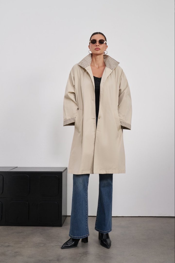 Oversize Coat with Collar