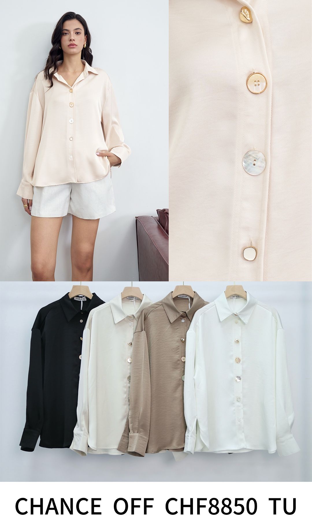 Relaxed Shirt with Collar