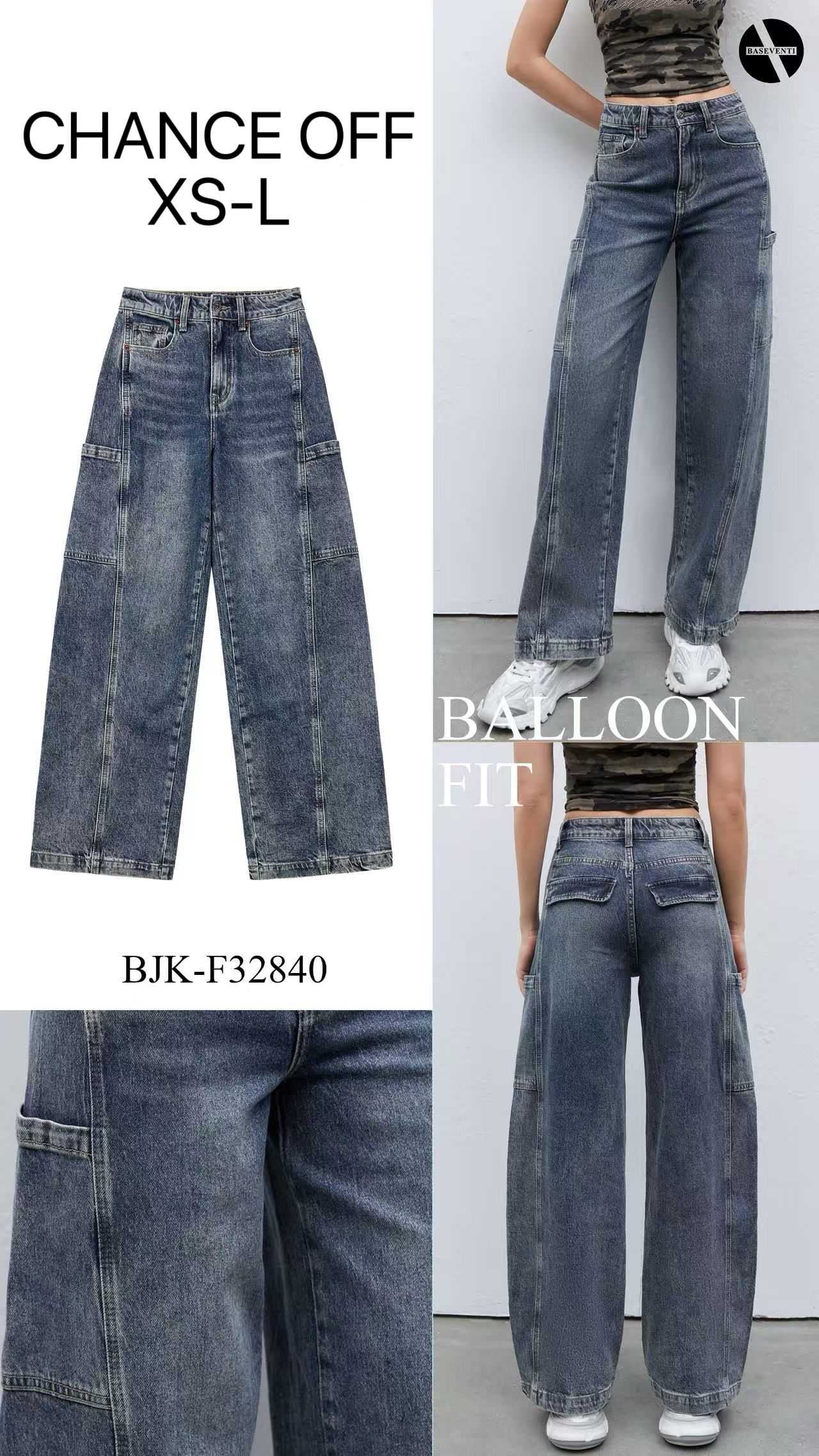 Balloon-Fit Trousers with Pockets