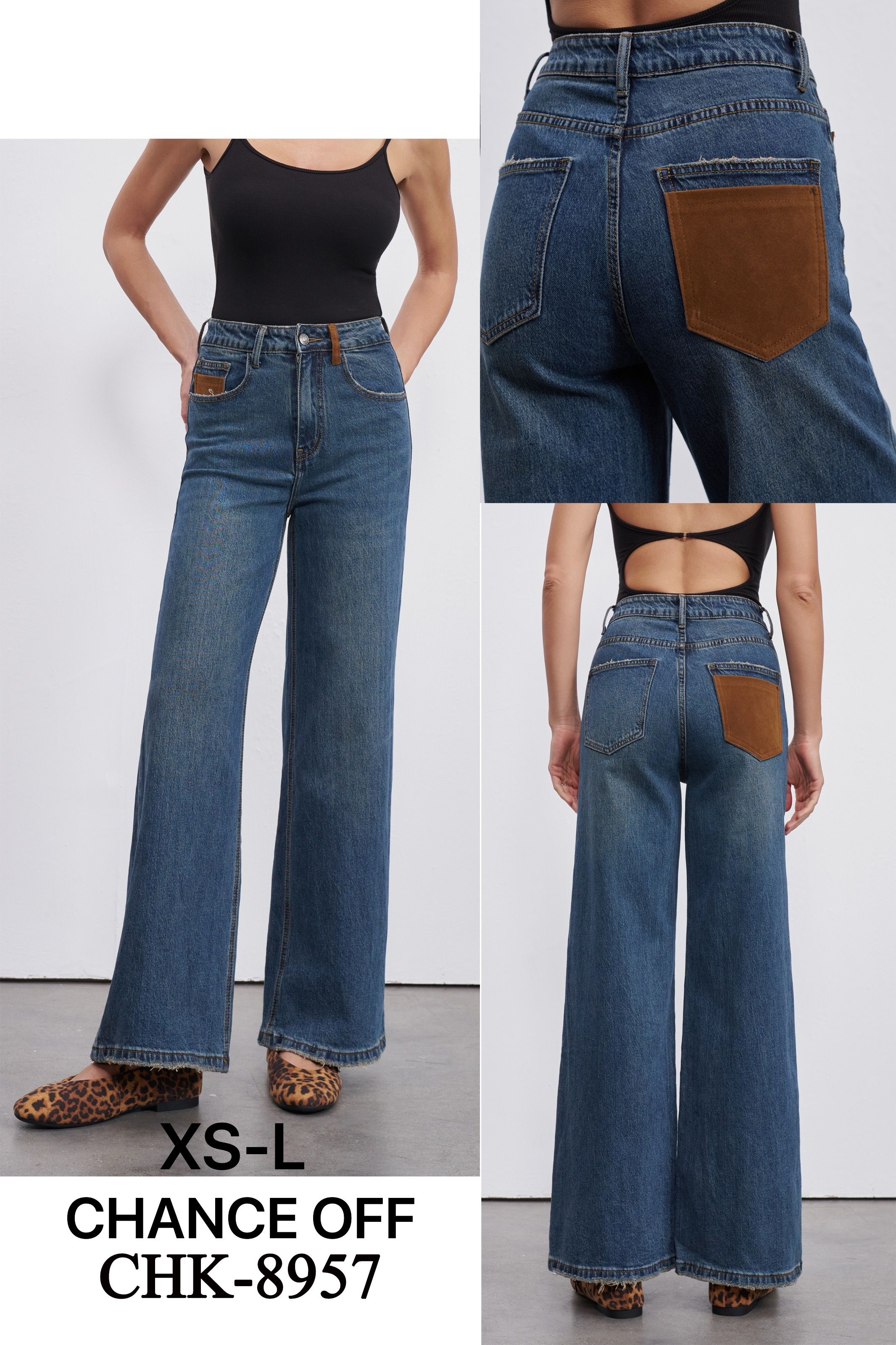 High-Waist Wide-Leg Jeans