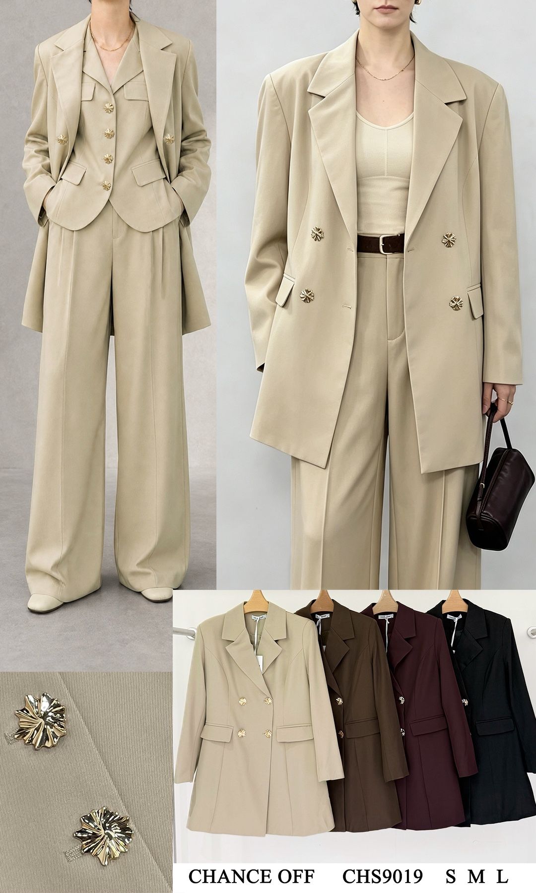 Extended Tailored Double-Breasted Blazer