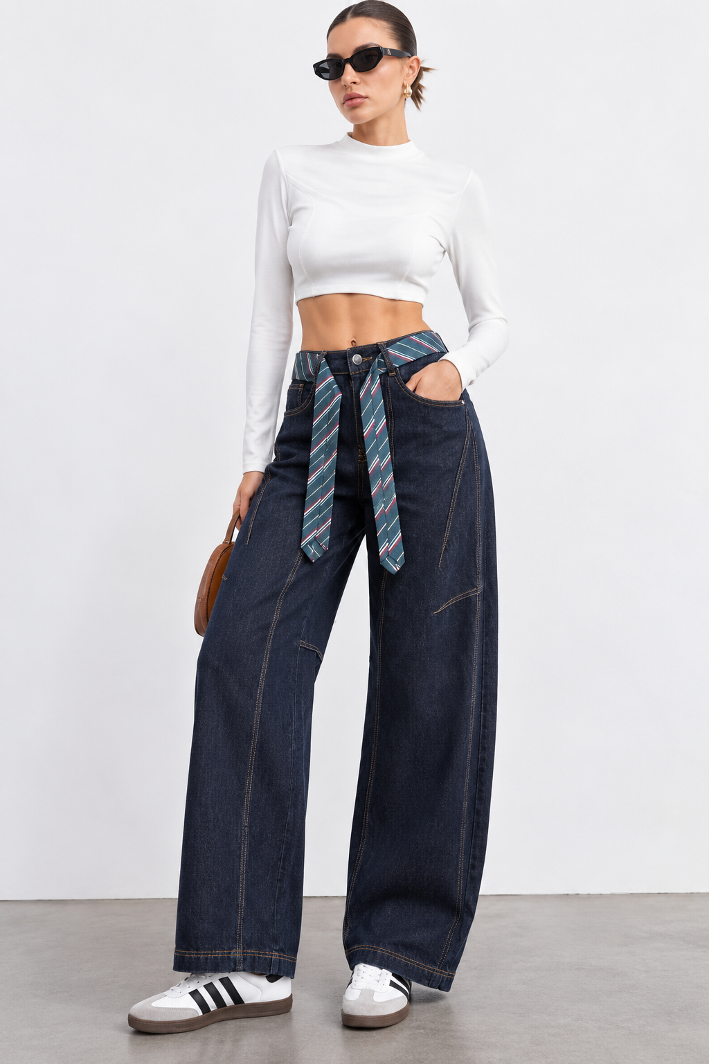 High-Rise Wide-Leg Trousers
