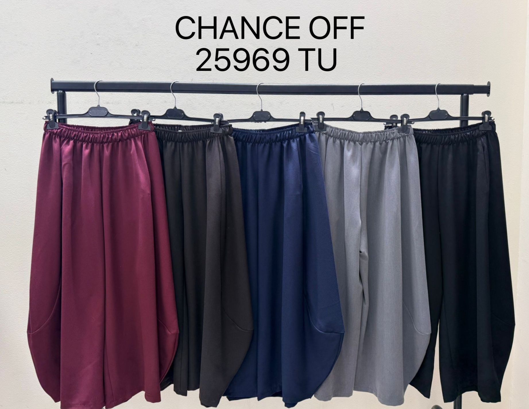 Wide-Leg Trousers with Elastic Waist