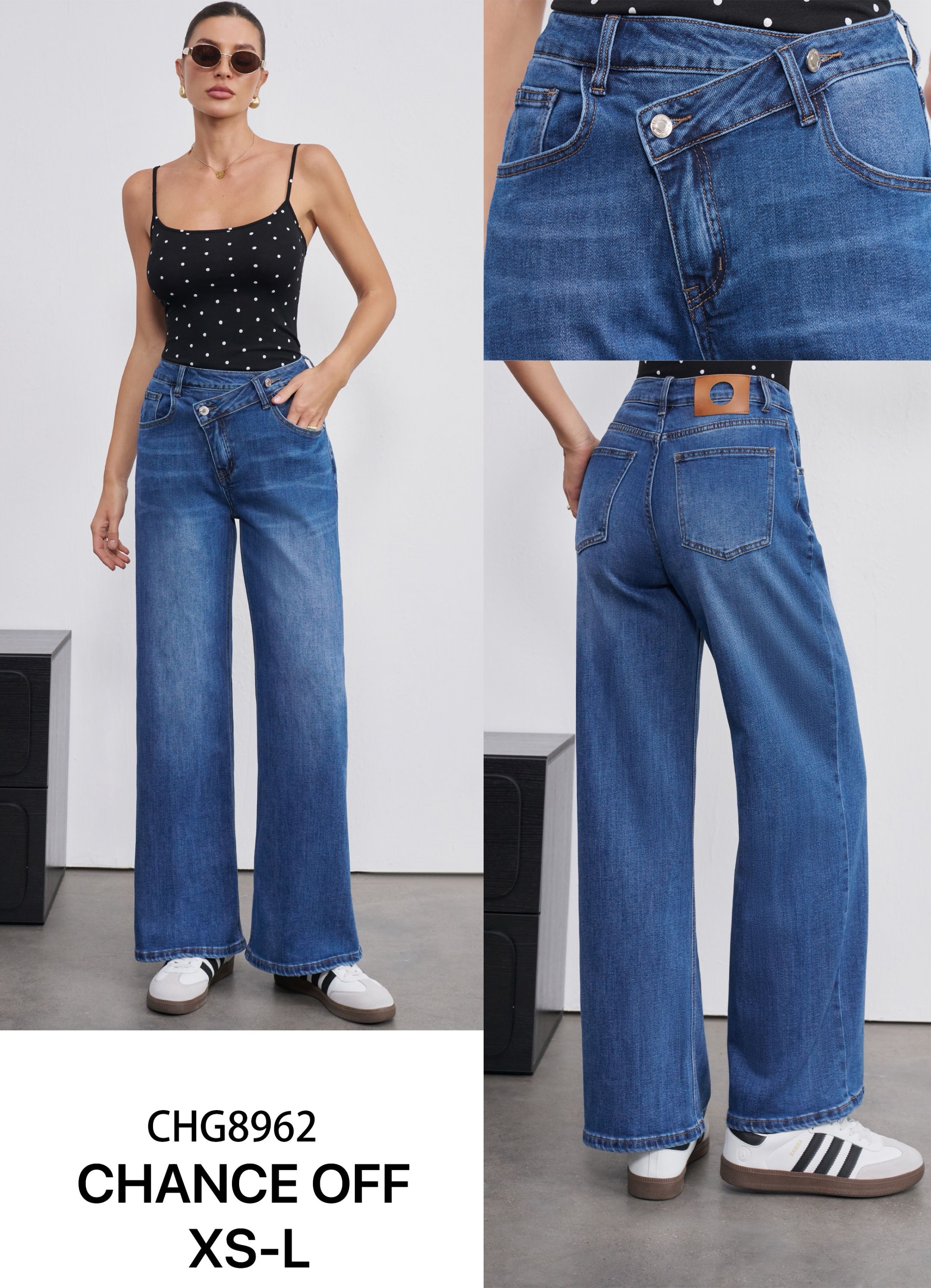 High-Waist Wide-Leg Trousers