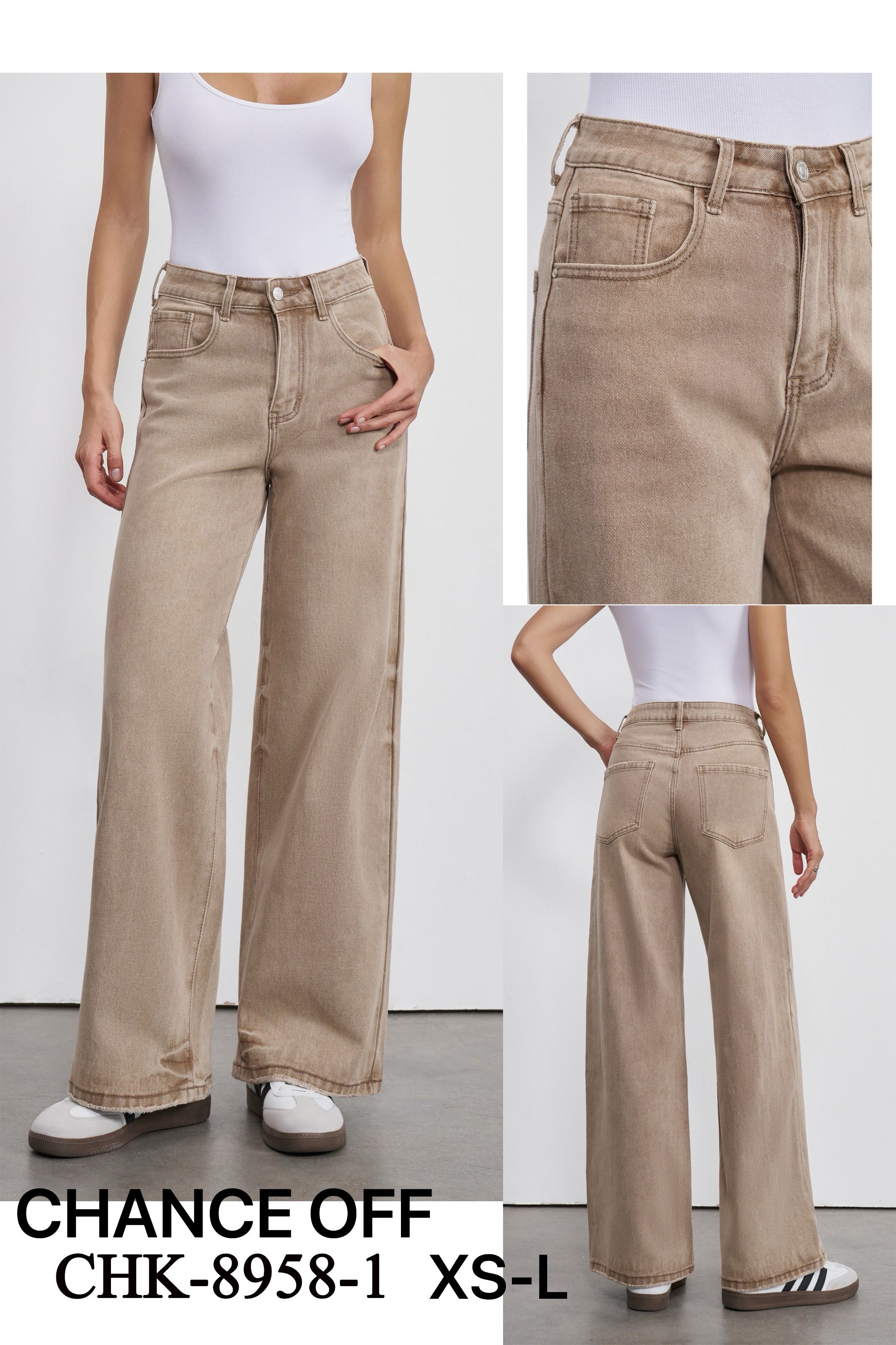High-Waist Wide-Leg Trousers