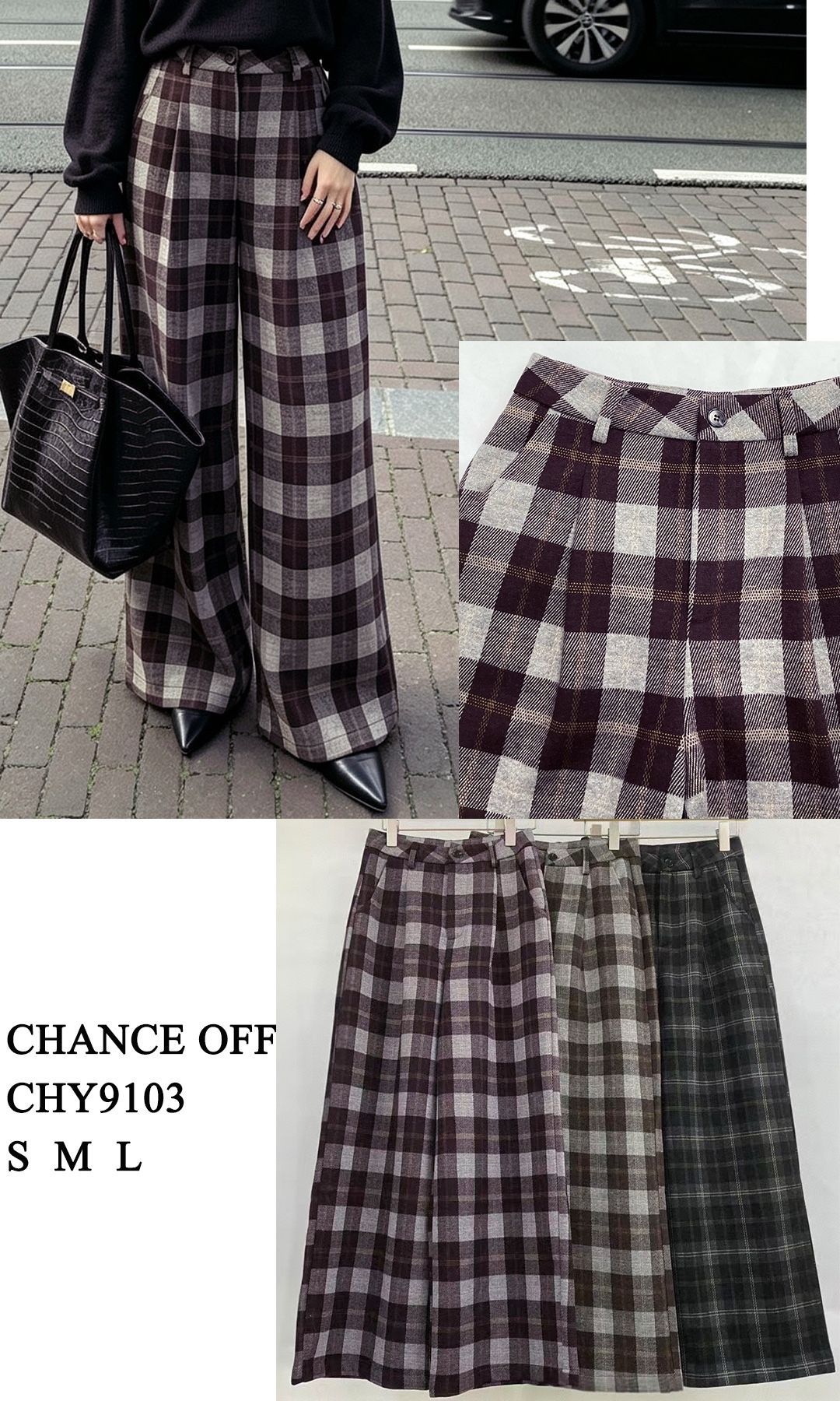 Wide-Leg Pleated Trousers