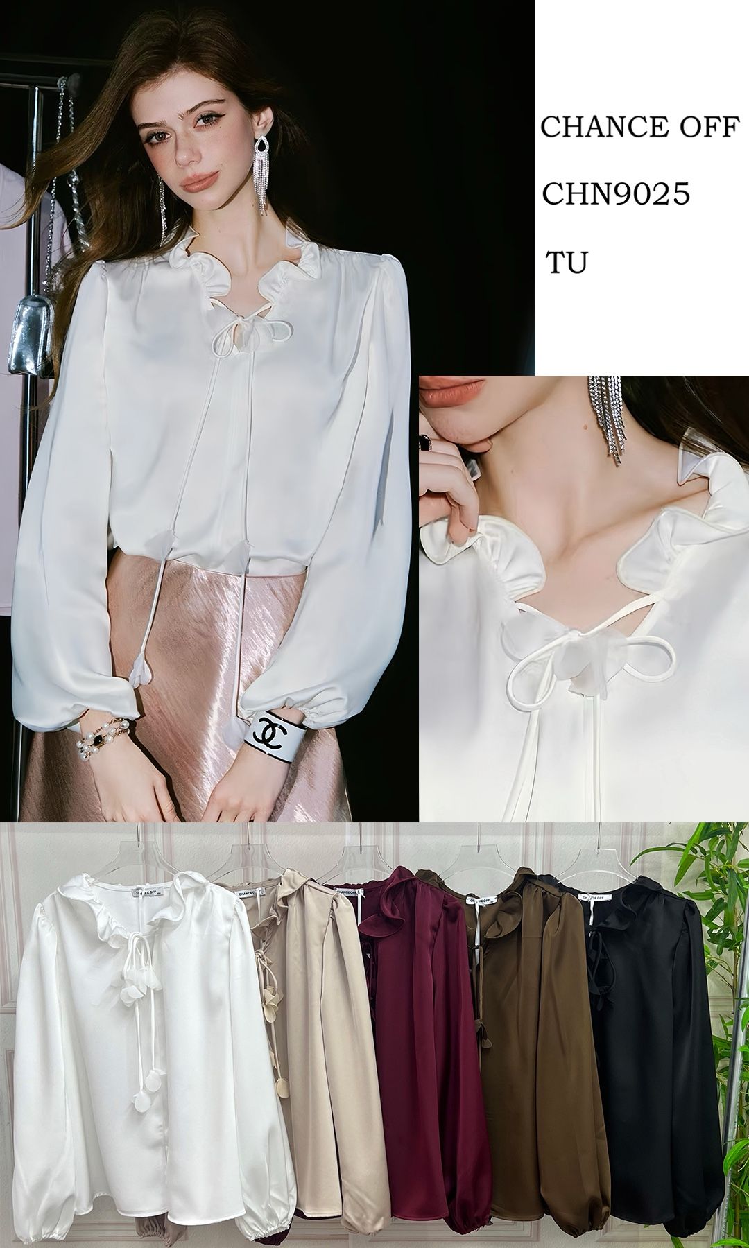 Ruffle and Bow Blouse