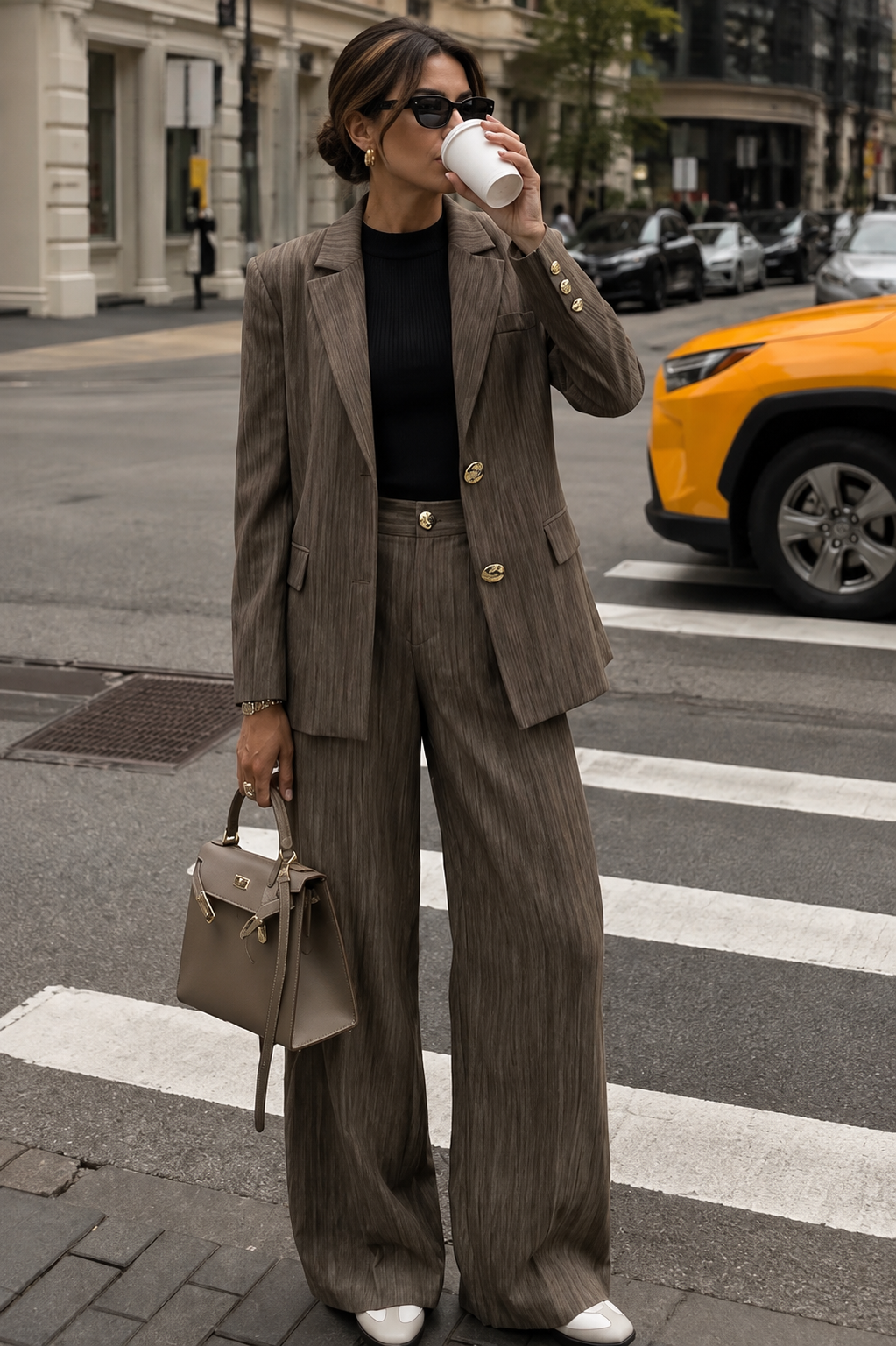 Wide‑Leg Suit Set