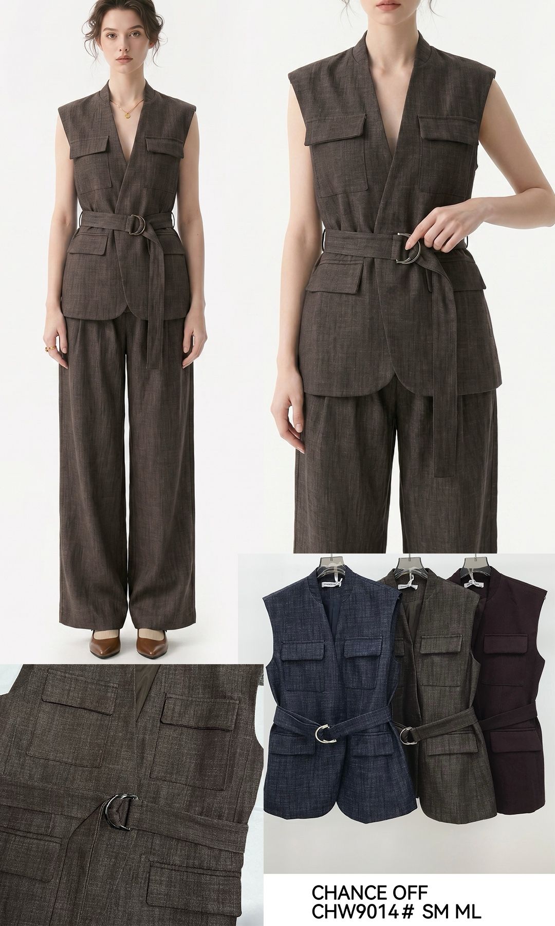 Tailored Waistcoat with Belt