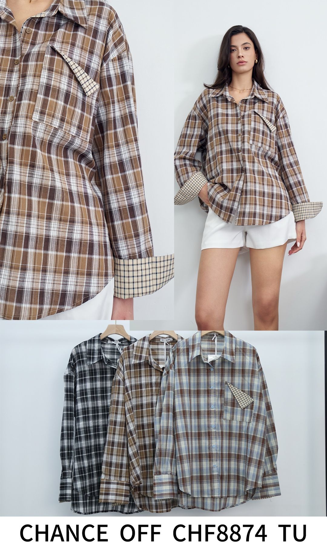 Oversized Check Shirt